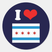 CHICAGO RONDE STICKER (Voorkant)