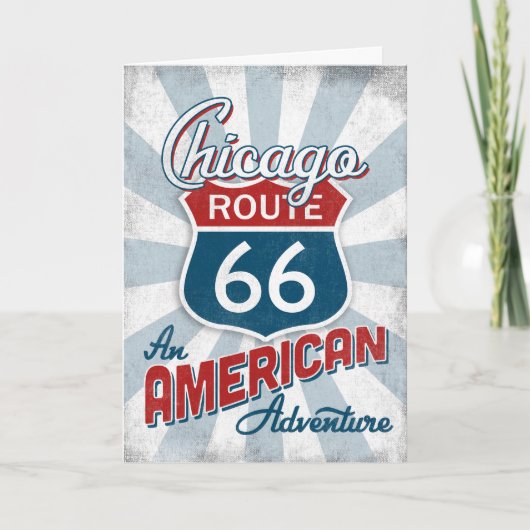 Chicago Route 66  America Illinois Kaart (Voorkant)