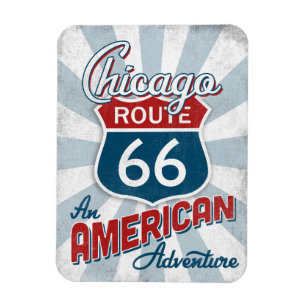 Chicago Route 66  America Illinois Magneet