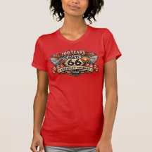 Chicago Route 66 Windy City 100 Jaar Dames T-Shirt