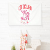Chicago roze vrijgezellenfeest spandoek (Insitu)