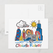 Chicago Rules Briefkaart (Voorkant / Achterkant)