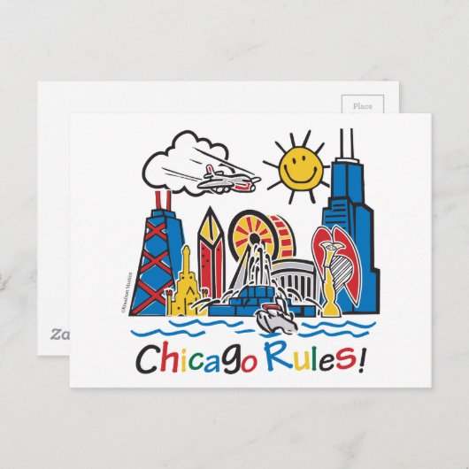 Chicago Rules Briefkaart (Voorkant / Achterkant)