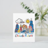 Chicago Rules Briefkaart (Staand voorkant)