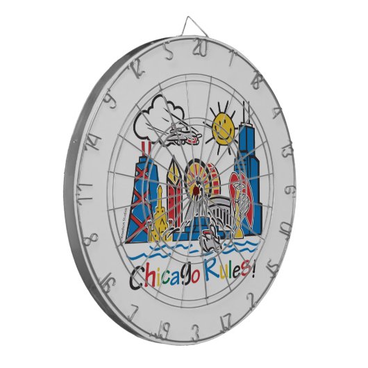 Chicago Rules Dartbord (Voorkant Links)