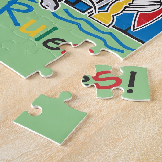 Chicago Rules Jigzaag Puzzle Legpuzzel (Zijkant)