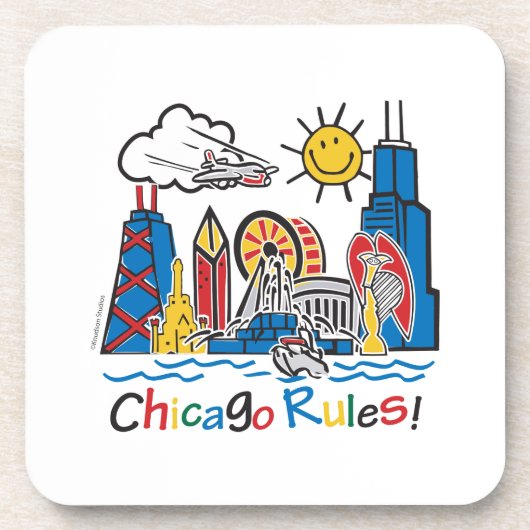 Chicago Rules Onderzetter (Voorkant)