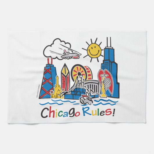 Chicago Rules Theedoek (Horizontaal)