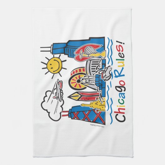 Chicago Rules Theedoek (Verticaal)