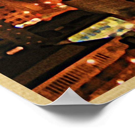 Chicago 's nachts poster (Hoek)