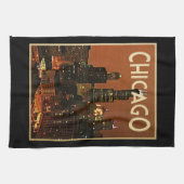 Chicago 's nachts theedoek (Horizontaal)