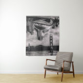Chicago San Francisco Tapestry Wandkleed (In situ)