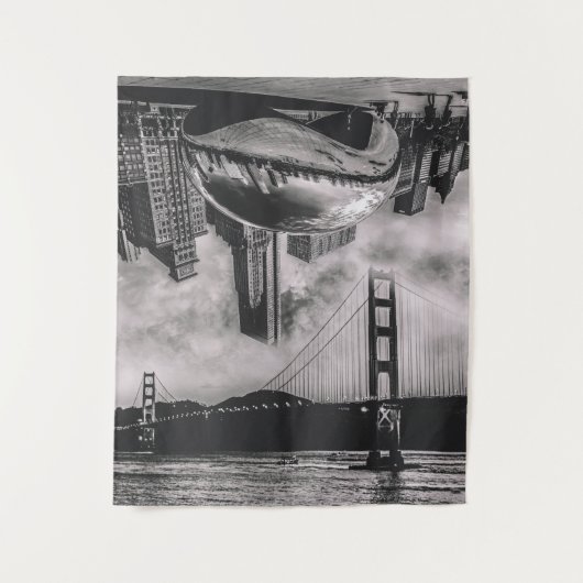 Chicago San Francisco Tapestry Wandkleed (Voorkant)