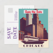 Chicago Save The Date (Voorkant / Achterkant)