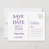 Chicago Save The Date (Achterkant)