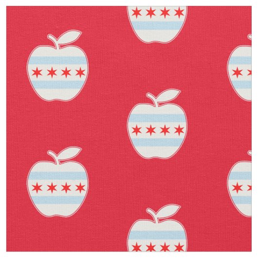 Chicago School docers Apple Flag Red voor Ed Stof (Close Up)