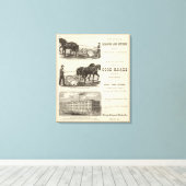 Chicago Scraper en Ditcher Canvas Afdruk (Insitu (Houten vloer))