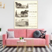 Chicago Scraper en Ditcher Canvas Afdruk (Insitu (Woonkamer))