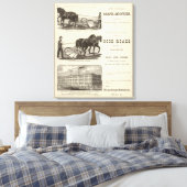 Chicago Scraper en Ditcher Canvas Afdruk (Insitu (Slaapkamer))