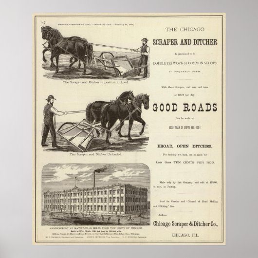 Chicago Scraper en Ditcher Poster (Voorkant)