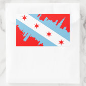 CHICAGO - SCUBA RECHTHOEKIGE STICKER (Tas)