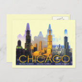 CHICAGO SEARS TOWER BRIEFKAART (Voorkant / Achterkant)