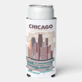 Chicago Seltzer Blikjeskoeler (Seltzer Voorkant)