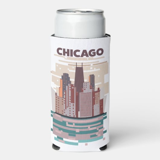 Chicago Seltzer Blikjeskoeler (Seltzer Voorkant)