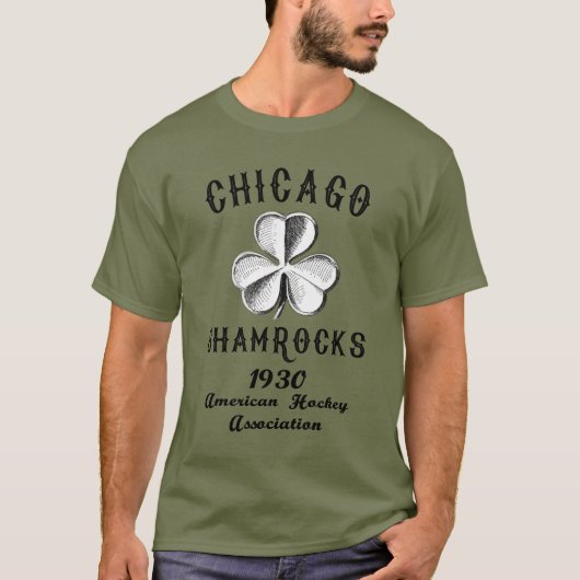 Chicago Shamrocks American Hockey 🏒 1930 T-shirt (Voorkant)