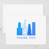 Chicago Silhouette Bedankkaart (Voorkant / Achterkant)