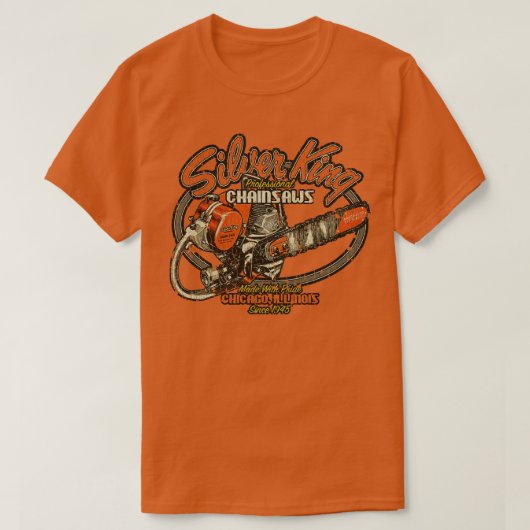 Chicago Silver King Chainsaws 1945 T-shirt (Design voorkant)