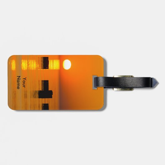 Chicago Sinaasappel Galore Morning Bagagelabel (Achterkant horizontaal)