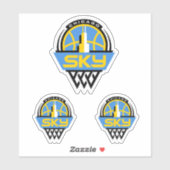 CHICAGO SKY-WNBA-TEAM STICKER (Vel)
