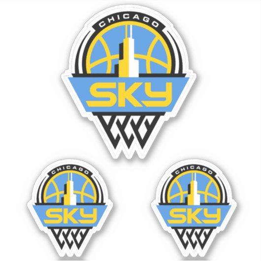 CHICAGO SKY-WNBA-TEAM STICKER (Voorkant)