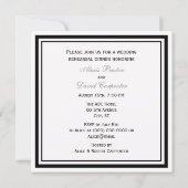 Chicago Skyline #2 geëtst ingelijst repetitie dine Kaart (Achterkant)