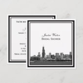 Chicago Skyline #2 Geëtst Vrijgezellenfeest Kaart (Voorkant / Achterkant)