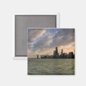 Chicago Skyline 2 Magneet (Voorkant / Achterkant)