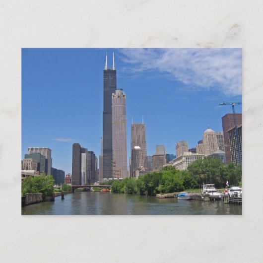 Chicago Skyline 4 Briefkaart (Voorkant)