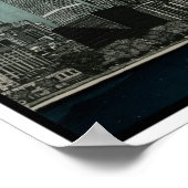 Chicago Skyline Architectural Drawing Poster (Hoek)