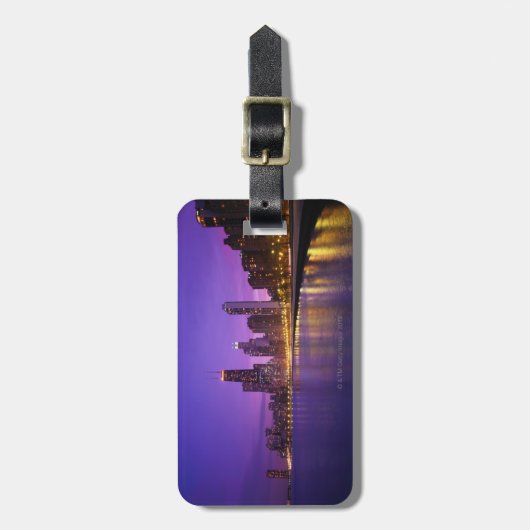 Chicago Skyline Bagagelabel (Voorkant verticaal)