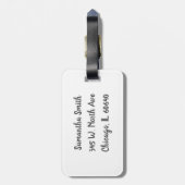 Chicago Skyline Bagagelabel (Achterkant verticaal)