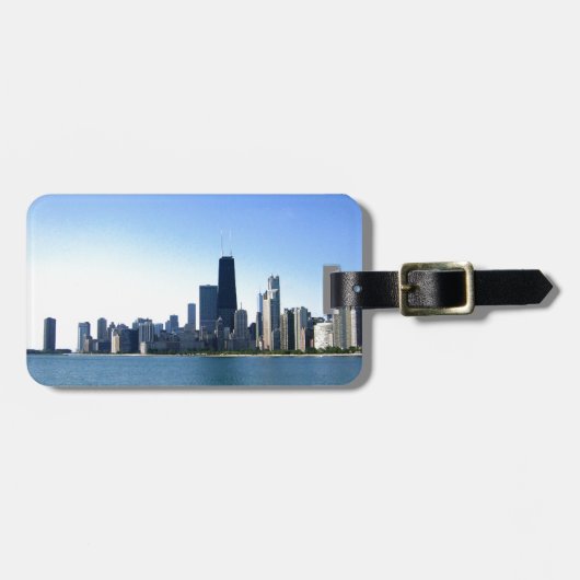 Chicago Skyline Bagagelabel (Voorkant horizontaal)