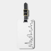 Chicago Skyline Bagagelabel (Voorkant verticaal)