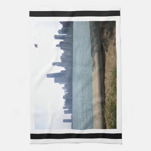Chicago Skyline Bared Theedoek (Verticaal)