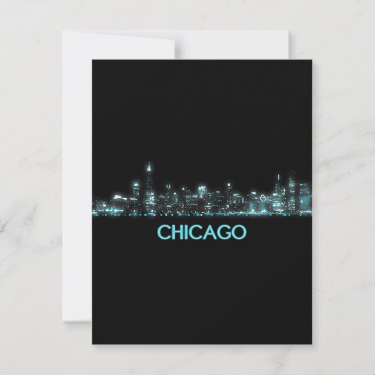 Chicago Skyline Bedankkaart (Voorkant)