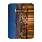 Chicago Skyline bij nacht Magneet (Verticaal)