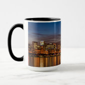 Chicago Skyline bij nacht Mok (Links)