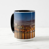 Chicago Skyline bij nacht Mok (Voorkant links)