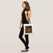 Chicago Skyline bij nacht Tote Bag (Voorkant (model))
