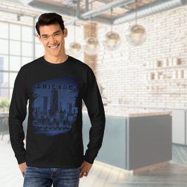 Chicago Skyline Black T-Shirt